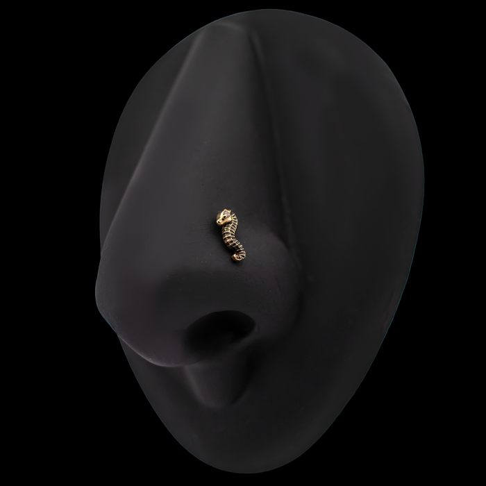 Auri - 18kt Gold Threadless End - Khrysos Jewelry