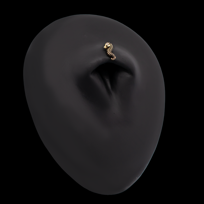 Auri - 18kt Gold Threadless End - Khrysos Jewelry
