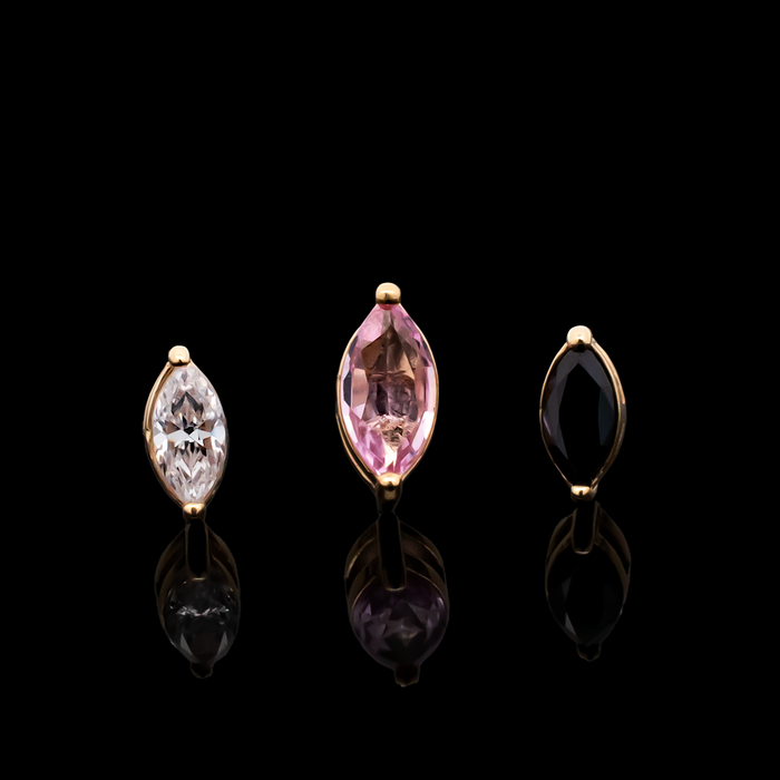 Aurum - 18kt Gold Threadless End - Khrysos Jewelry