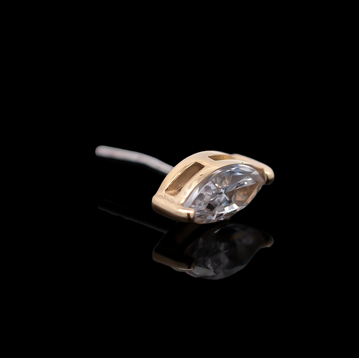 Aurum - 18kt Gold Threadless End - Khrysos Jewelry