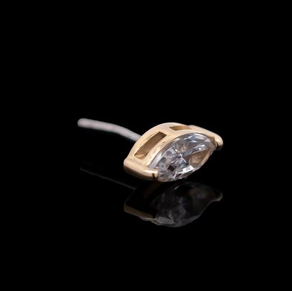 Aurum - 18kt Gold Threadless End - Khrysos Jewelry