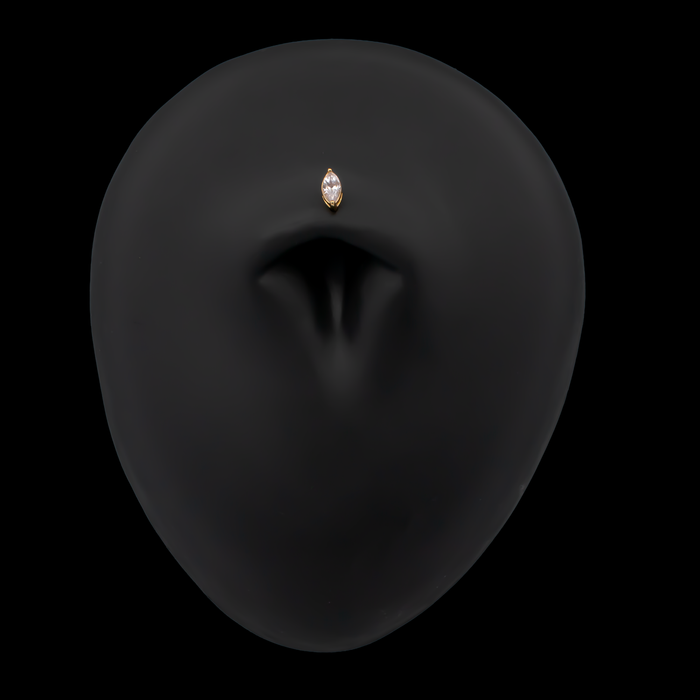 Aurum - 18kt Gold Threadless End - Khrysos Jewelry