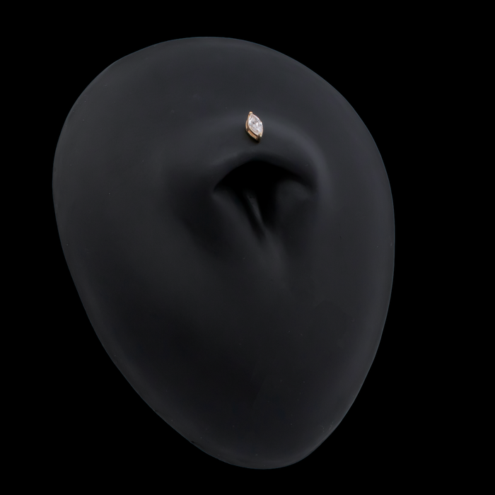 Aurum - 18kt Gold Threadless End - Khrysos Jewelry