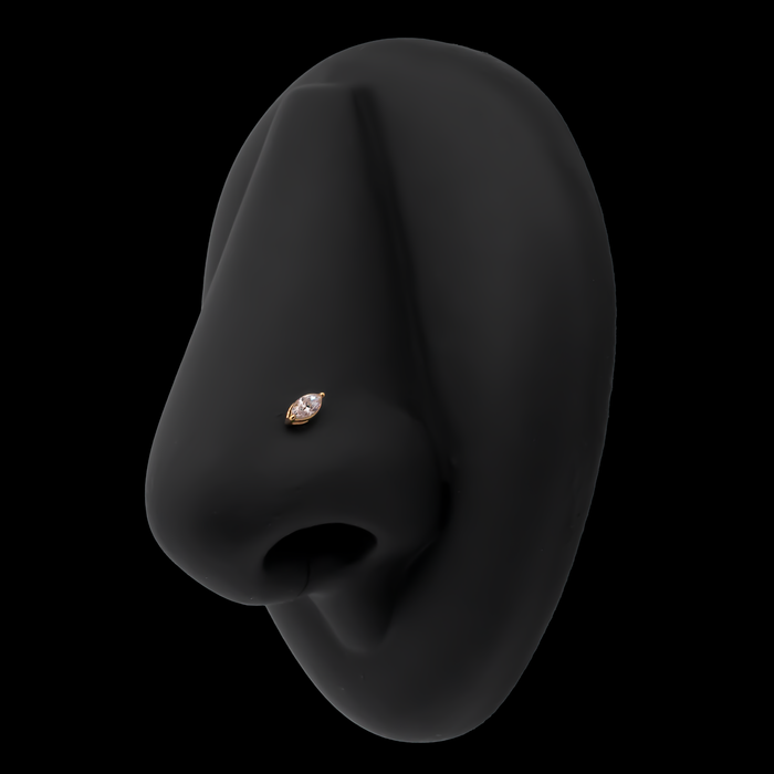 Aurum - 18kt Gold Threadless End - Khrysos Jewelry