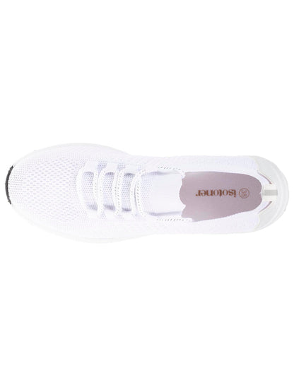 Baskets Confort Femme slip-on à lacets Blanc
