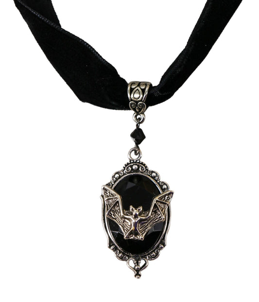 Bat Cameo Choker