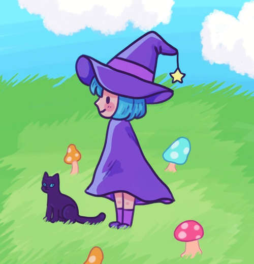 Bby Witch With Their Familar