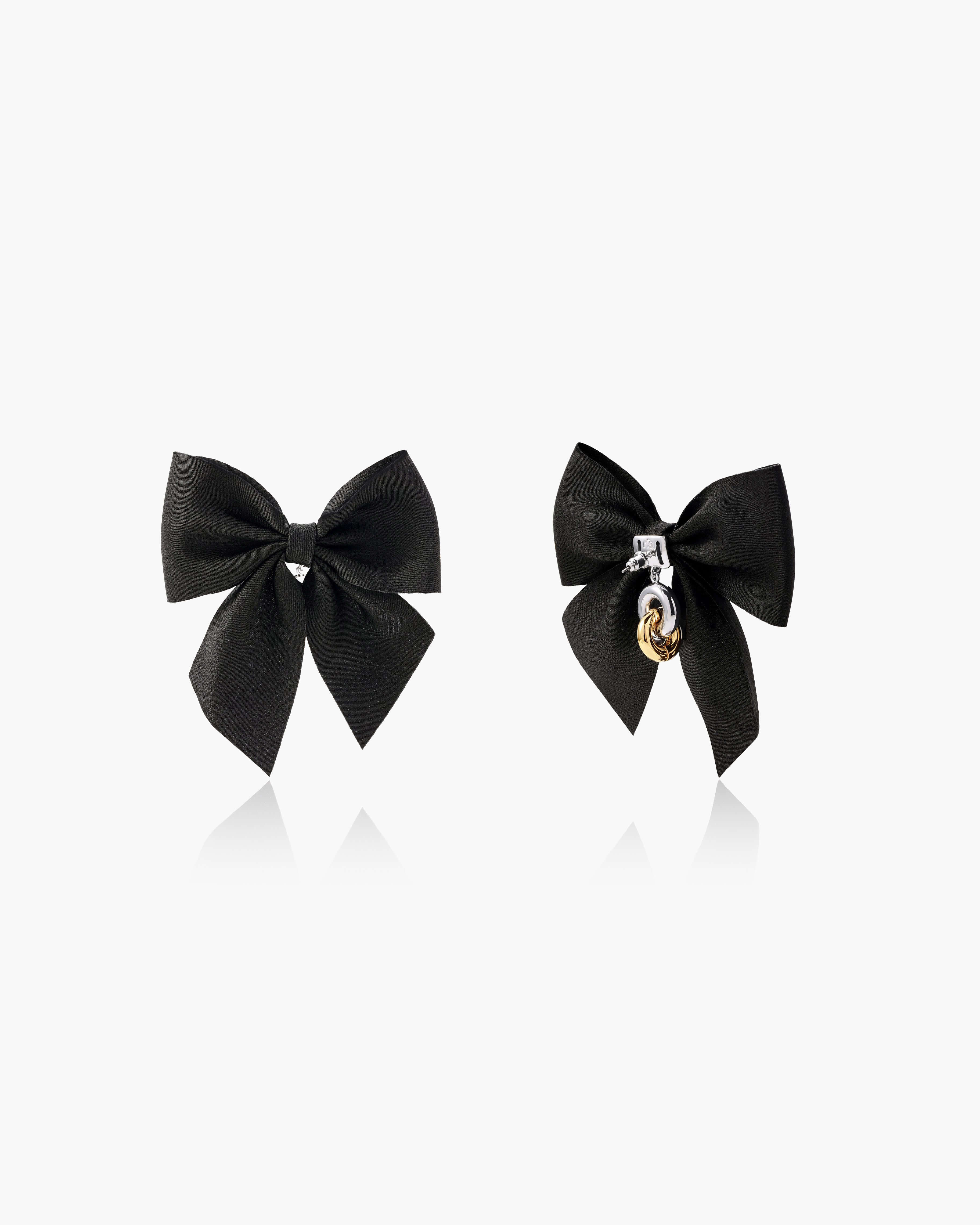 Polka Dot Bow Earrings