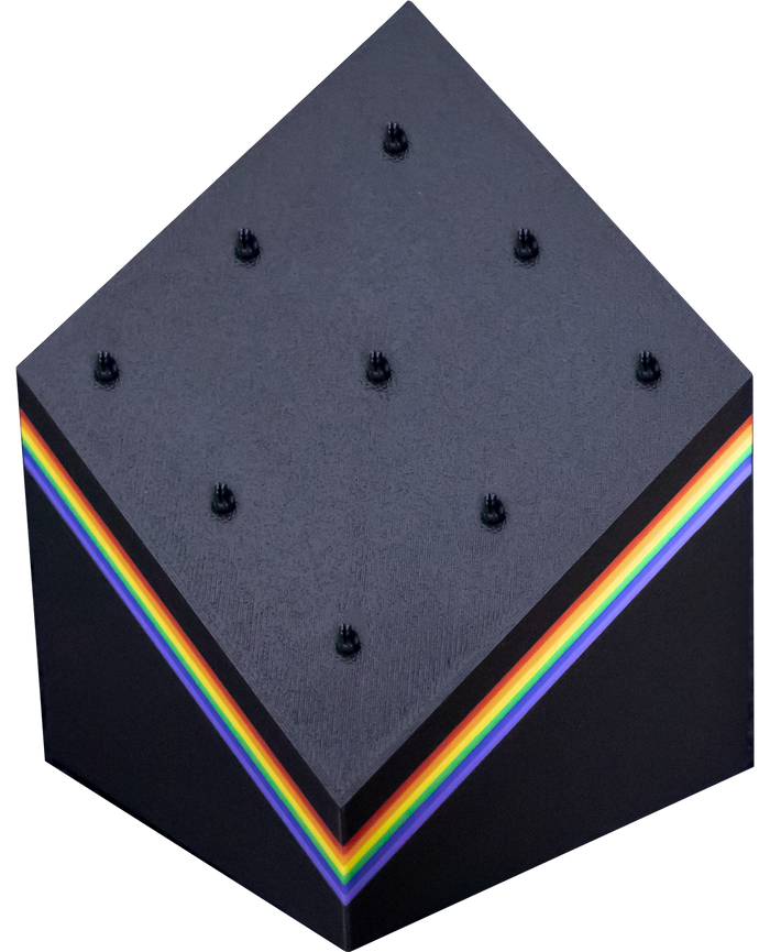 Block 9 Clip Rainbow Jewelry Display - Khrysos Jewelry