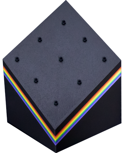 Block 9 Clip Rainbow Jewelry Display - Khrysos Jewelry