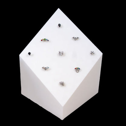 Block 9-Post 14G Threaded Jewelry Display - Khrysos Jewelry