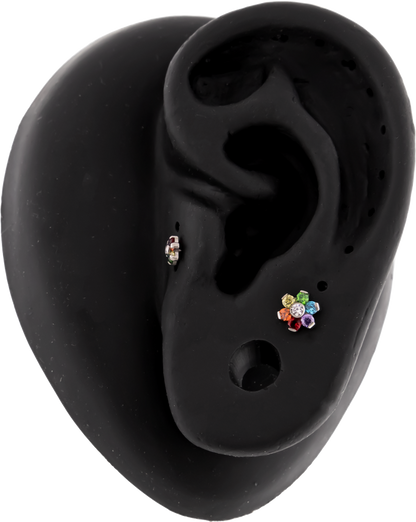 Botánica - 14G Rainbow Internally Threaded End - Khrysos Jewelry