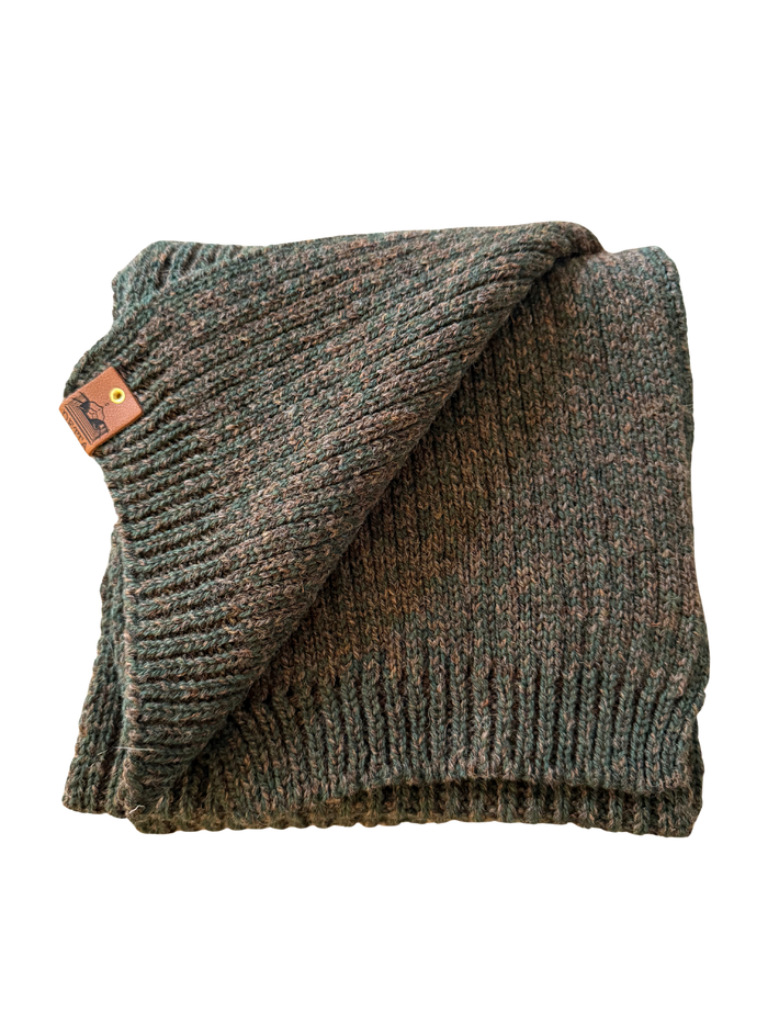 Bracken Ribbed Bute Scarf