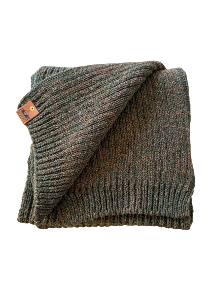Bracken Ribbed Bute Scarf