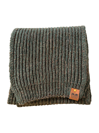 Bracken Ribbed Bute Scarf