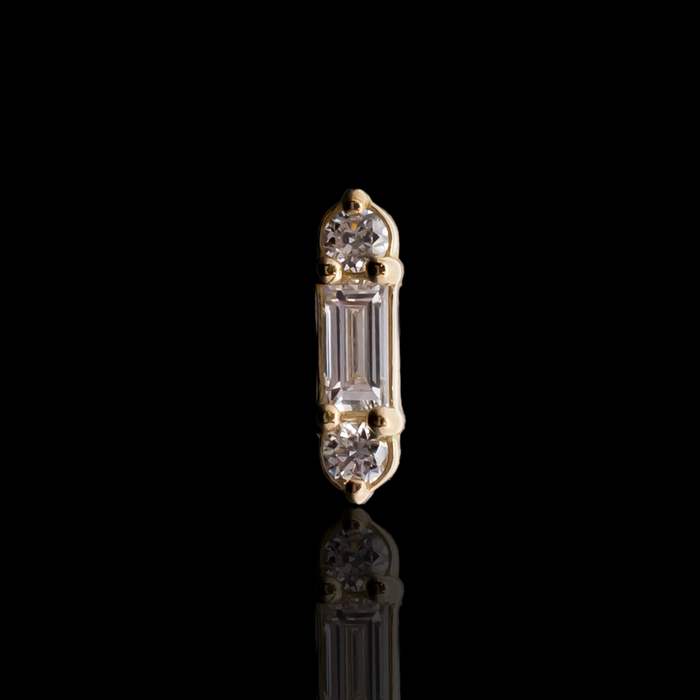 Briar - 18kt Gold Threadless End - Khrysos Jewelry