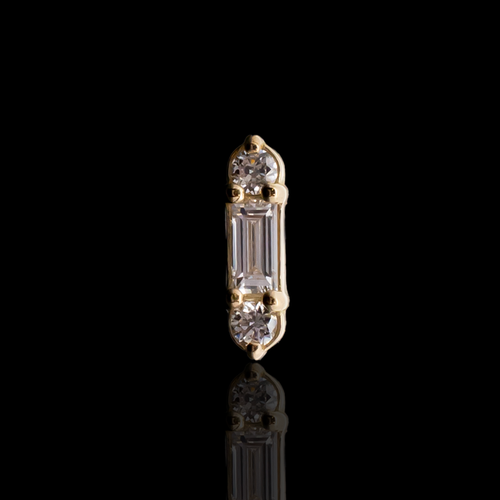Briar - 18kt Gold Threadless End - Khrysos Jewelry