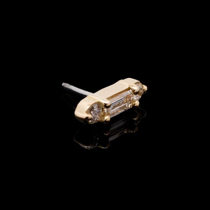 Briar - 18kt Gold Threadless End - Khrysos Jewelry