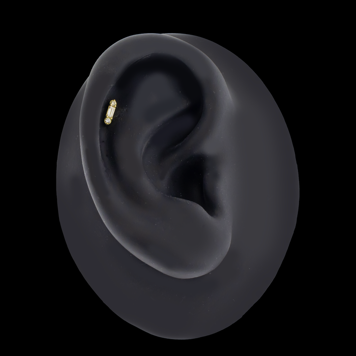 Briar - 18kt Gold Threadless End - Khrysos Jewelry