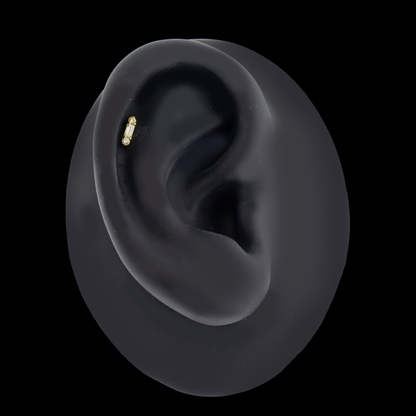 Briar - 18kt Gold Threadless End - Khrysos Jewelry