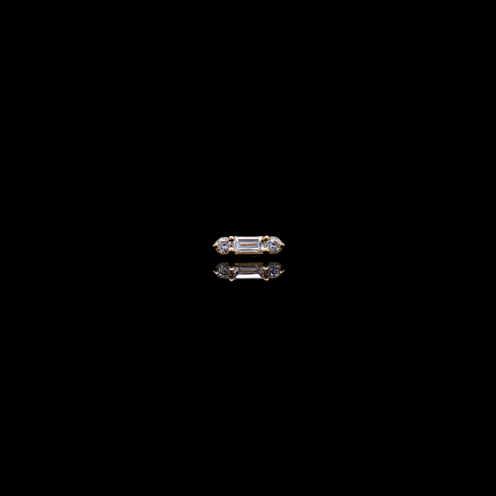 Briar - 18kt Gold Threadless End - Khrysos Jewelry