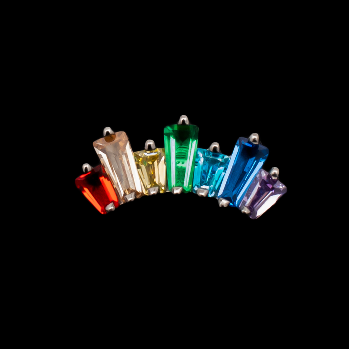 Bridger - 16G Rainbow Internally Threaded End - Khrysos Jewelry