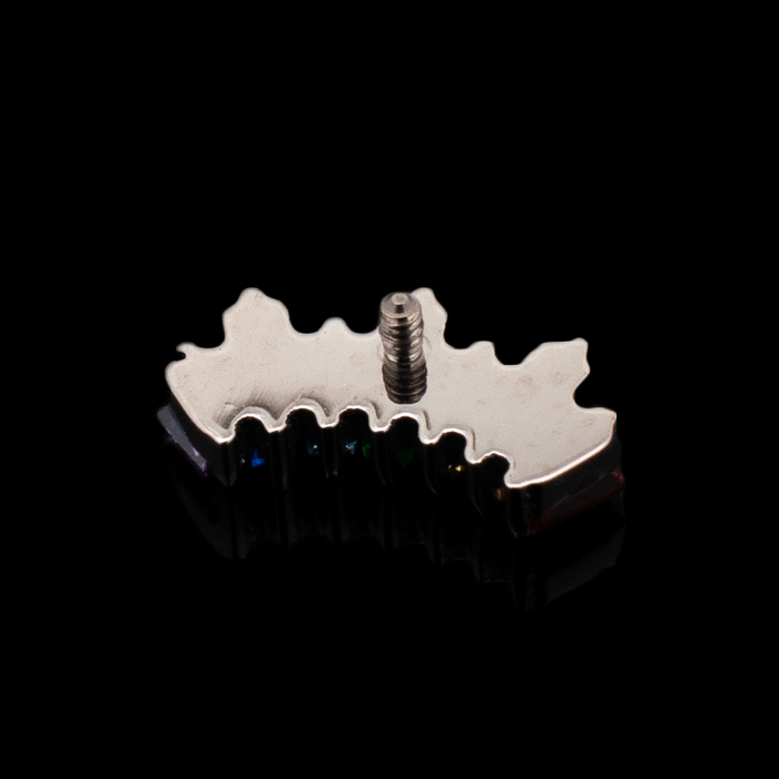 Bridger - 16G Rainbow Internally Threaded End - Khrysos Jewelry
