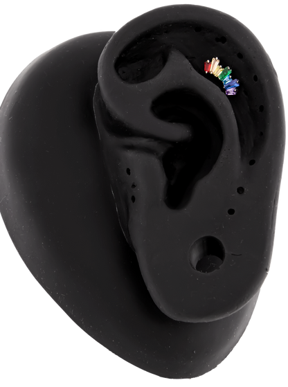 Bridger - 16G Rainbow Internally Threaded End - Khrysos Jewelry