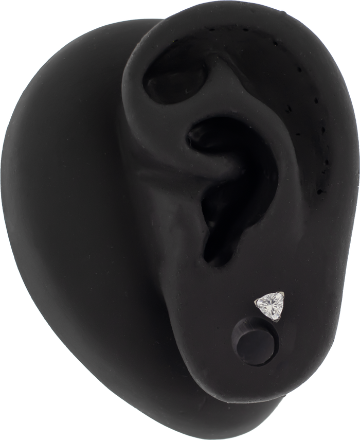 Cairo- Trillion Prong Set Low Profile End - Khrysos Jewelry