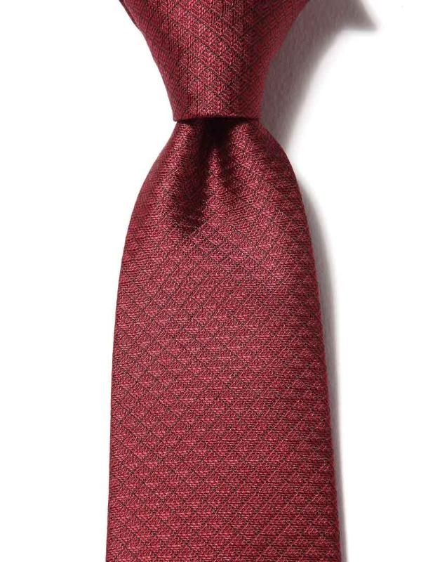 Campania Structure Dark Maroon Silk Tie