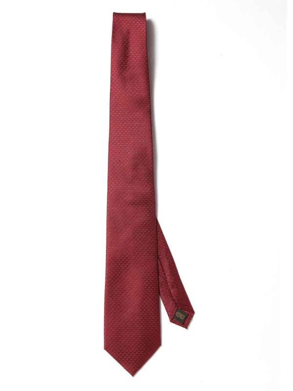 Campania Structure Dark Maroon Silk Tie