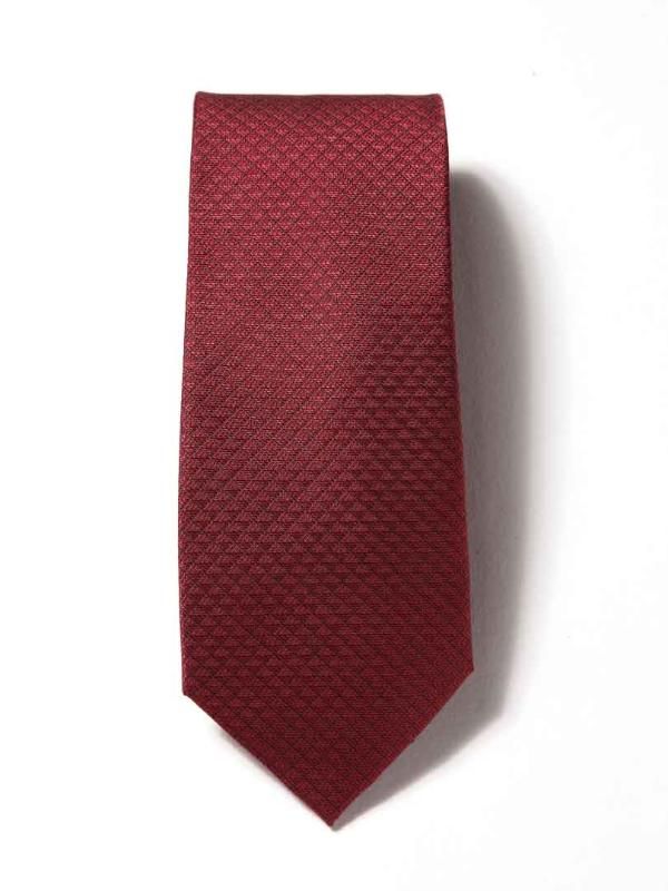 Campania Structure Dark Maroon Silk Tie