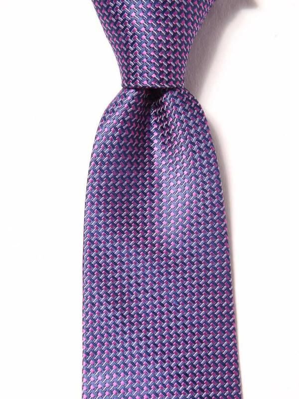 Campania Structure Dark Purple Silk Tie