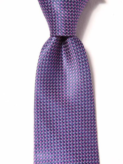 Campania Structure Dark Purple Silk Tie