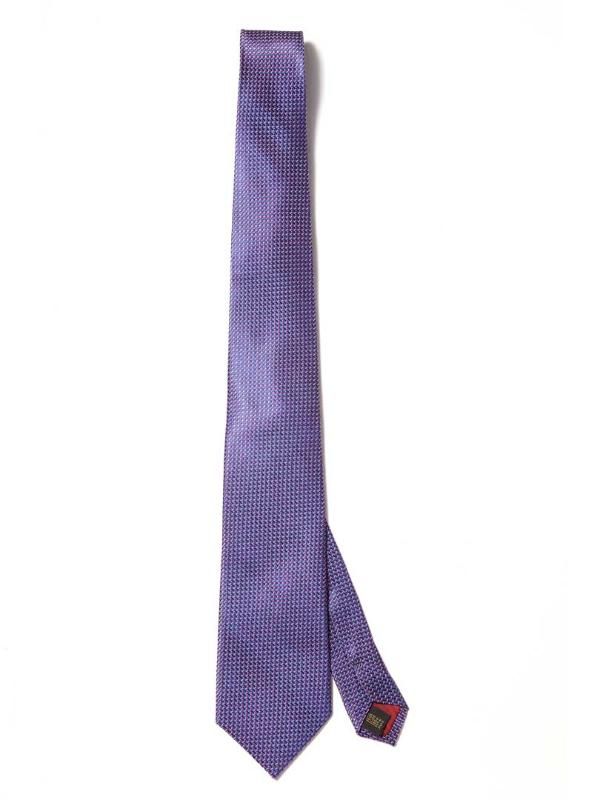 Campania Structure Dark Purple Silk Tie
