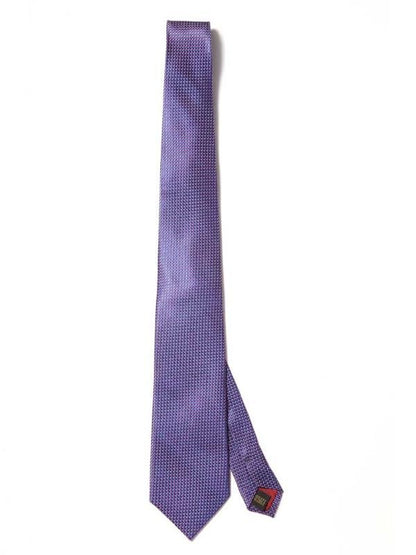 Campania Structure Dark Purple Silk Tie