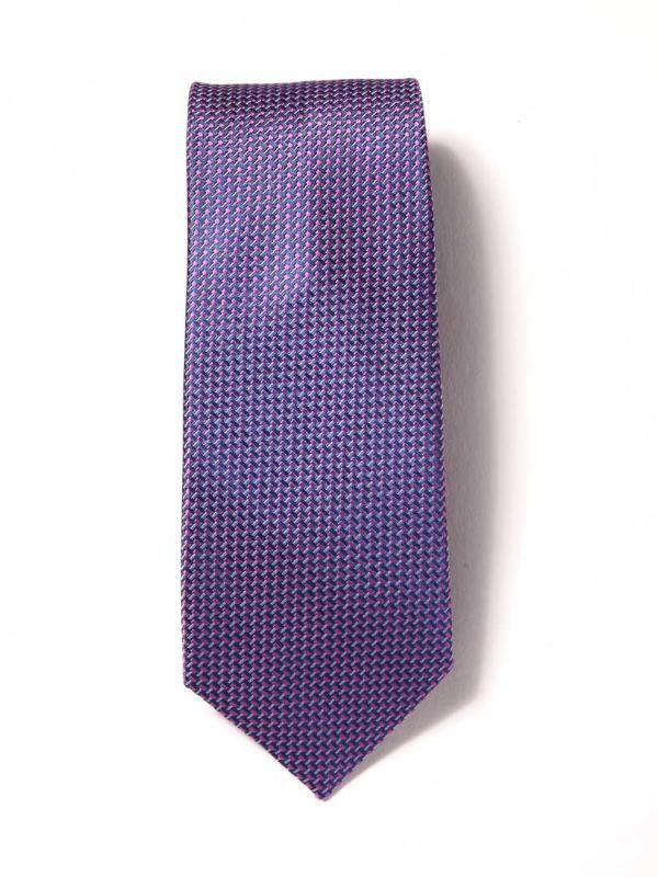 Campania Structure Dark Purple Silk Tie