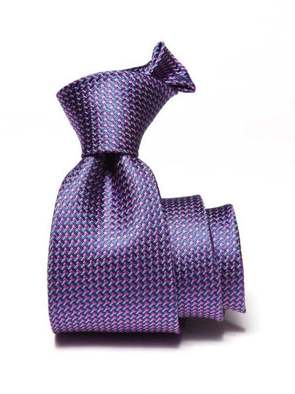 Campania Structure Dark Purple Silk Tie