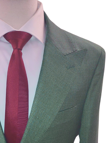 Canuti By Steven Land Mens Green Tonal 2 Button Blazer Sportcoat
