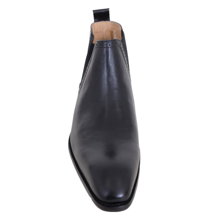 Carrucci Shoes For Amazon Carrucci Solid Black Slip On Leather Ankle Chelsea Dress Boots