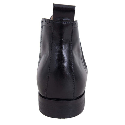 Carrucci Shoes For Amazon Carrucci Solid Black Slip On Leather Ankle Chelsea Dress Boots