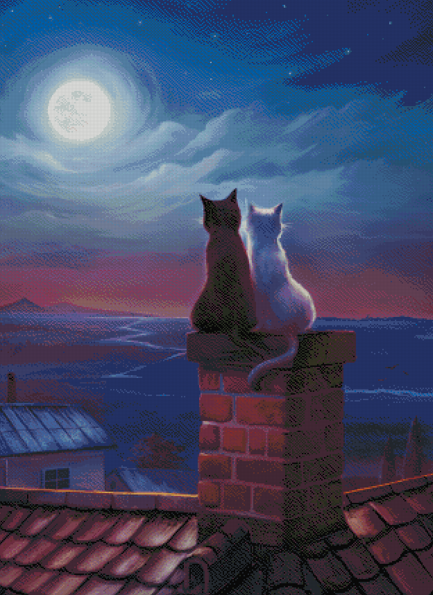Cats On A Roof