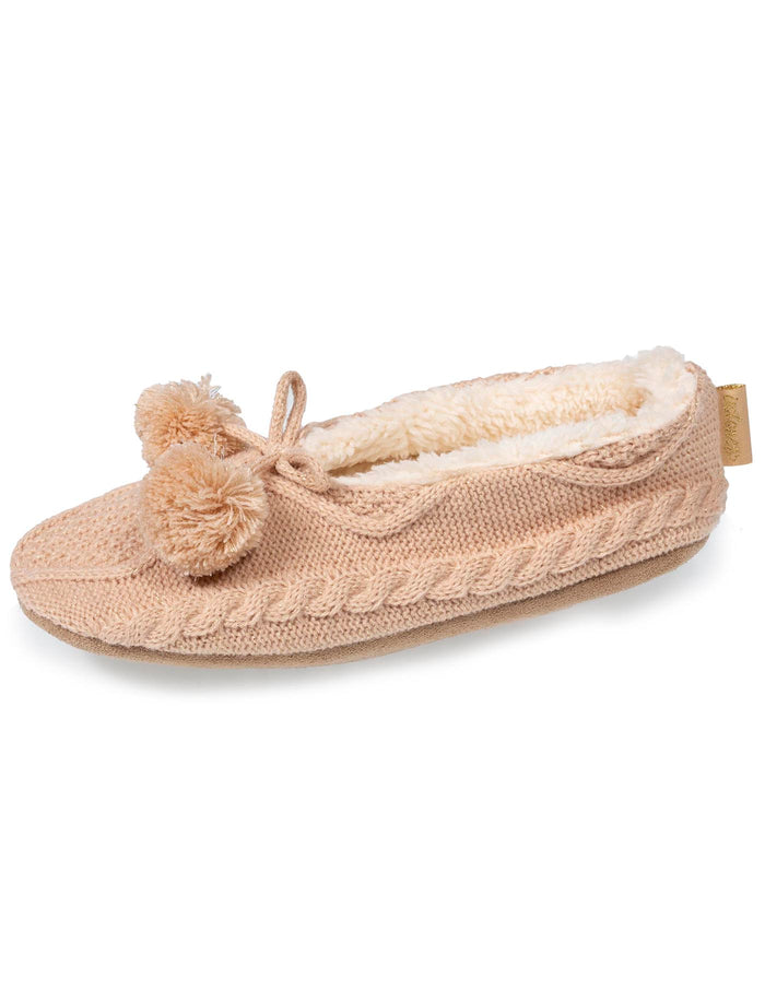 Chaussettes-chaussons Femme Pompons