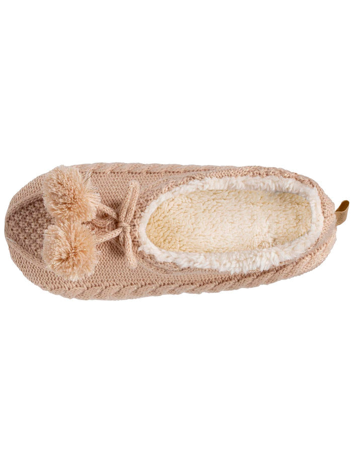 Chaussettes-chaussons Femme Pompons