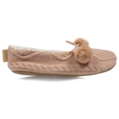 Chaussettes-chaussons Femme Pompons
