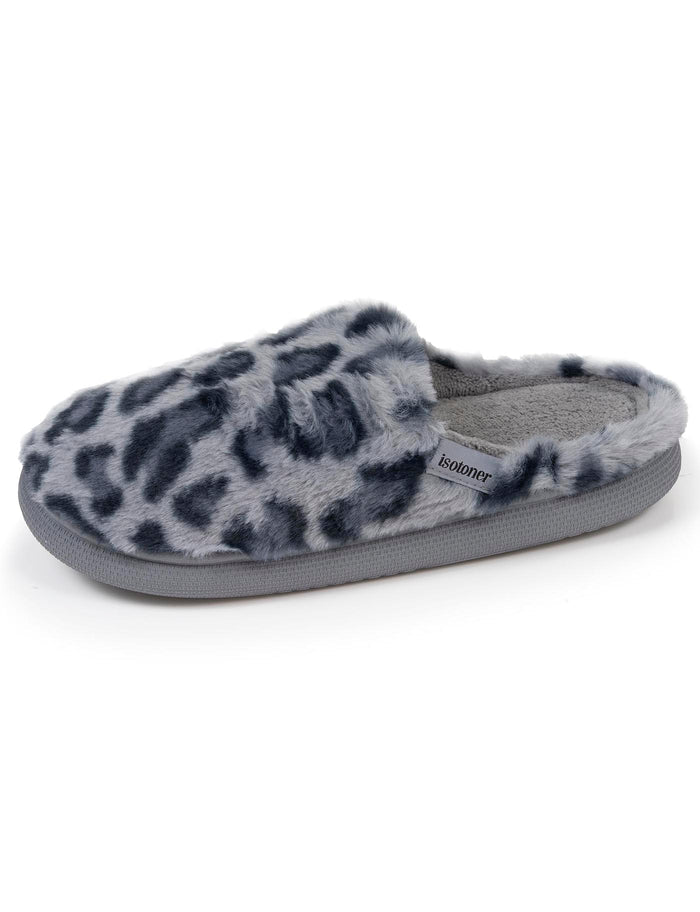 Chaussons mules Femme BLOUP Léopard gris