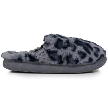 Chaussons mules Femme BLOUP Léopard gris