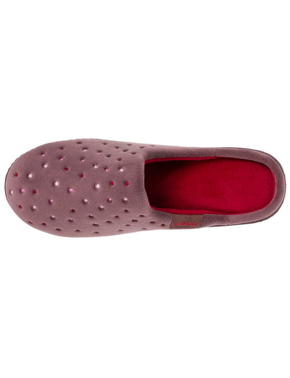 Chaussons Mules Femme Taupe talon
