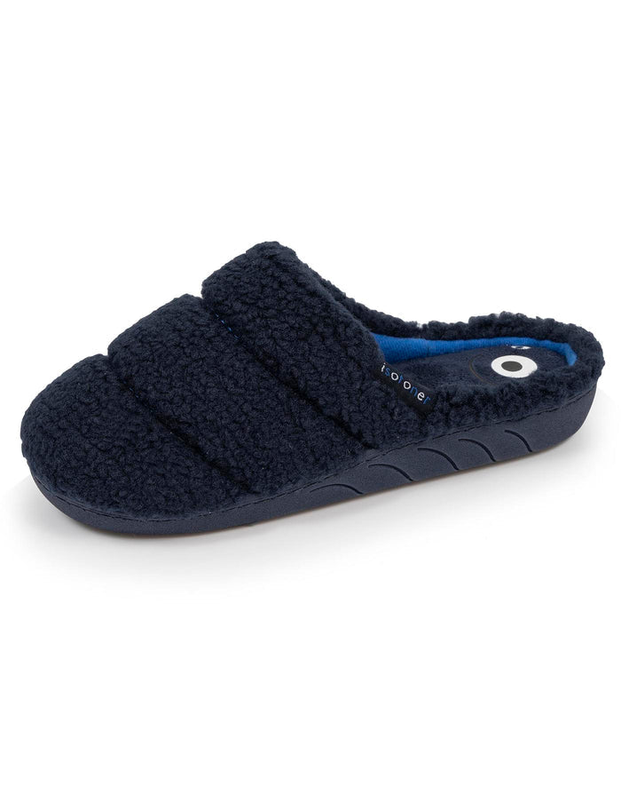 Chaussons mules Junior Marine matelassé