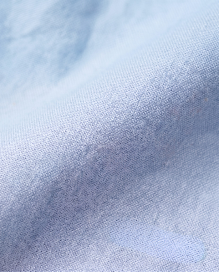 Christopher Morris Solid Powder Blue Slim Fit Spread Collar Non-Iron Barrel Cuff Cotton Dress Shirt